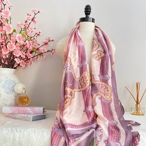 Luxury Silk Fashion Scarves Head Wraps